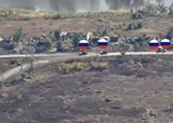 СБУ показала знищення піхотної колони росіян, яка їхала на штурм ЗСУ