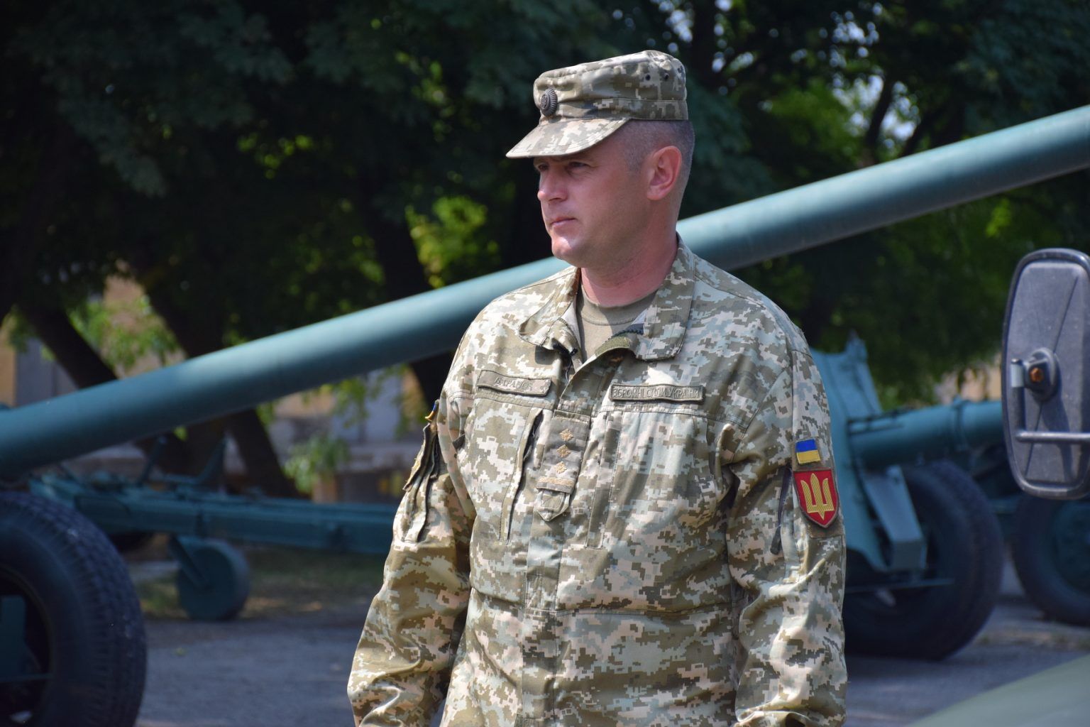 Brigadni general Serhij Baranov. Fotografija s strani Univerze za nacionalno obrambo Ukrajine