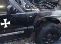 У Калуші невідомі спалили військовий автомобіль