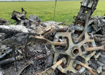 Ukrajinská armáda zničila nepriateľský vrtuľník Mi-35