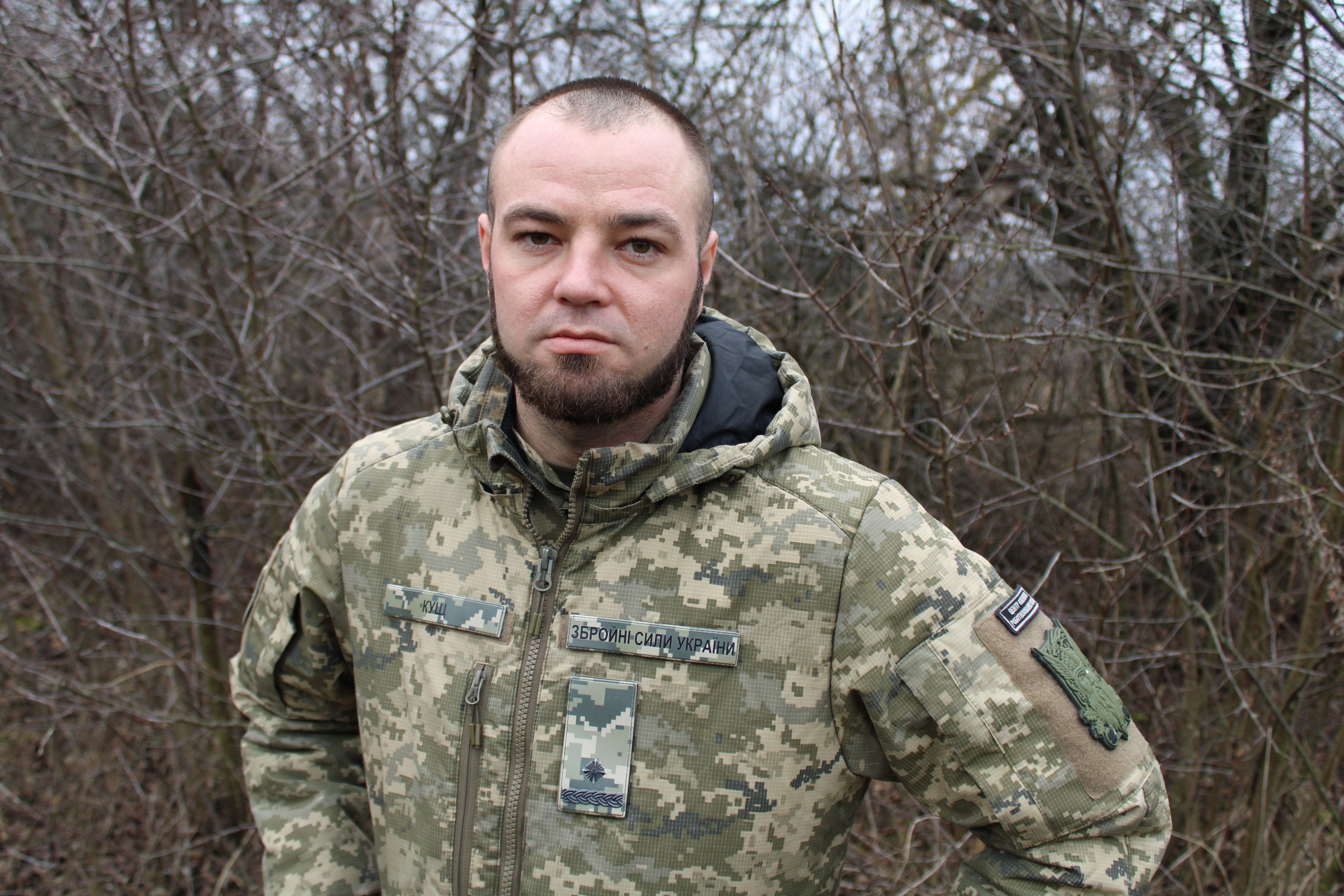 Major Vadym Kushch. Foto Yevhen Solonina